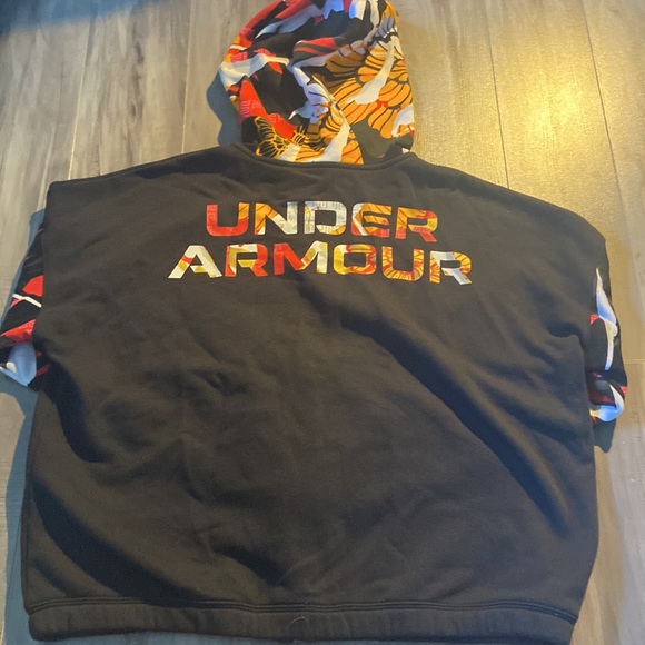 Under Armour, black and colourful zip up hoodie - Picture 3 of 6